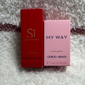 Giorgio Armani Red and Pink  Duo